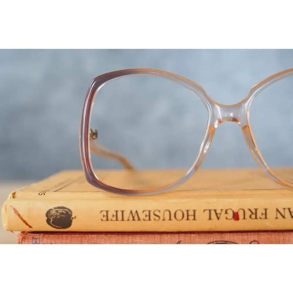 Vintage 1970s Eyeglasses Grandma Chic Boho Festival NOS Jackie O USA 53-15
